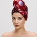 Тюрбан Орхидея от La Cocona, тюрбани за коса от сатен