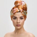 Тюрбан Сахара от La Cocona, тюрбани за коса от сатен